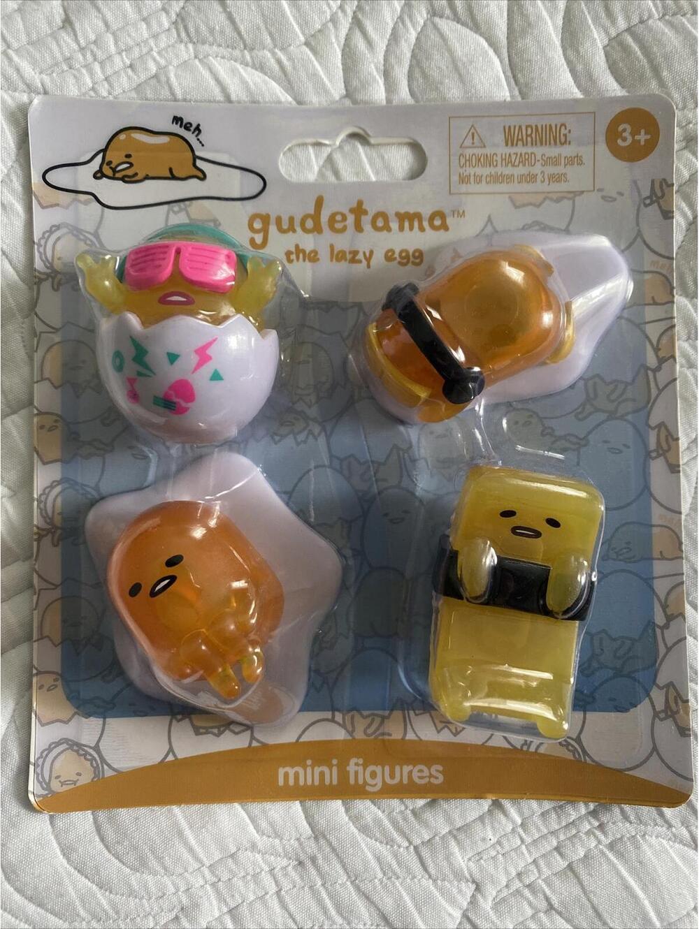 Sanrio GUDETAMA THE LAZY EGG 2" MINI FIGURES COLLECTIBLES Just Play-New (Sealed)